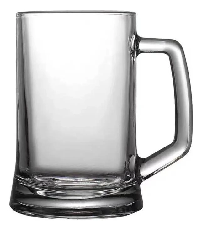 SET DE 2 JARROS CERVECEROS DE VIDRIO 650 ML CON MANIJA ERGONOMICA - 8