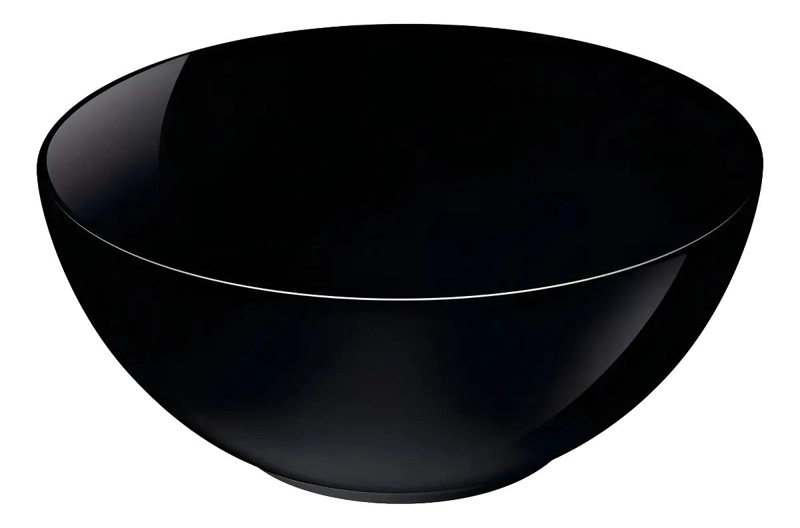 ENSALADERA DE VIDRIO NEGRO DE 2 LITROS PARA ENSALADAS - 4
