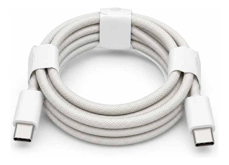 CABLE USB-C A USB-C 240W 2M TRENZADO PARA CARGA RAPIDA - 1