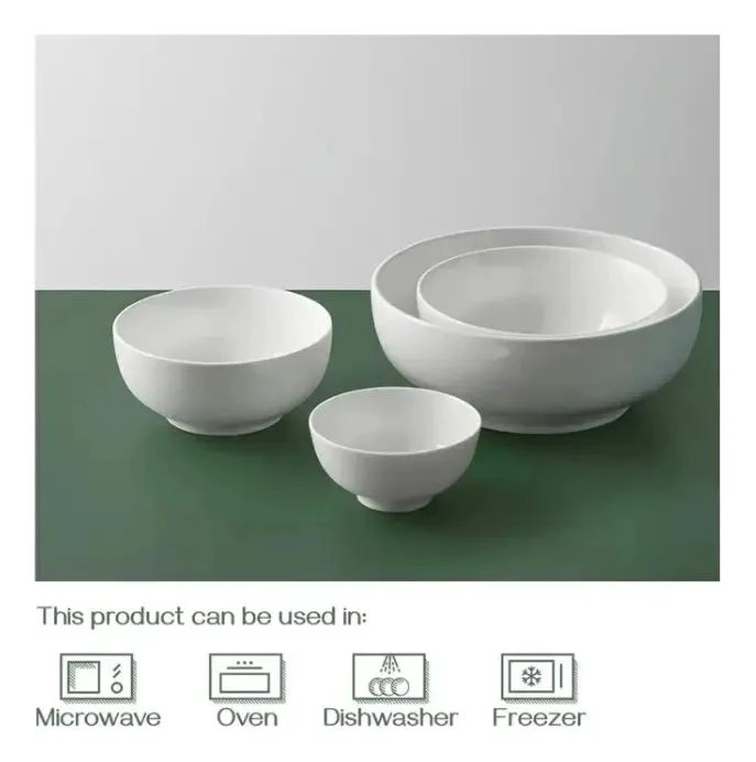 JUEGO DE 6 TAZONES DE CERAMICA DE 15 CM PARA USO DIARIO - 4