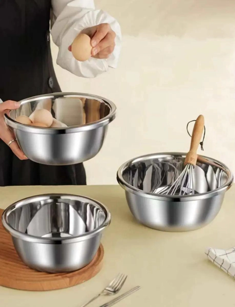 CUENCO PROFUNDO DE ACERO INOXIDABLE 32 CM PARA COCINA - 2