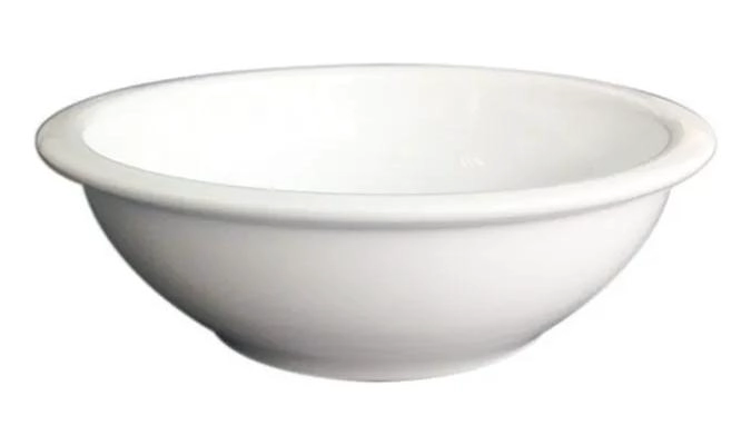 BOWL HONDO DE LOZA BLANCA PARA ENSALADAS Y SOPAS 25 CM - 1
