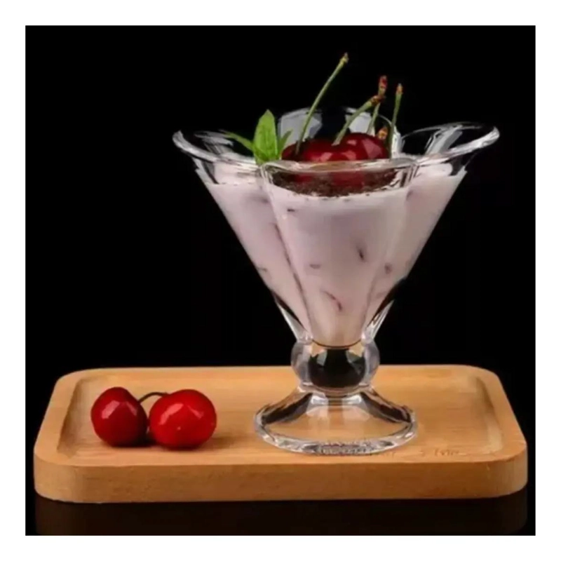 COPA DE VIDRIO TULIPAN PARA HELADOS Y POSTRES 200 ML - 2