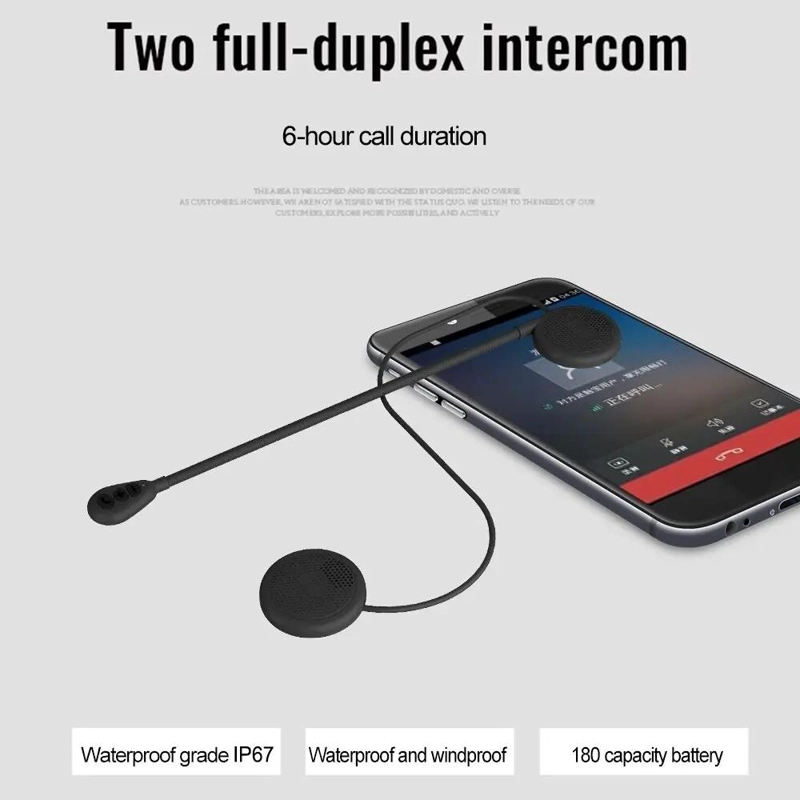 AURICULARES BLUETOOTH M5H PARA CASCO DE MOTOCICLETA - 6