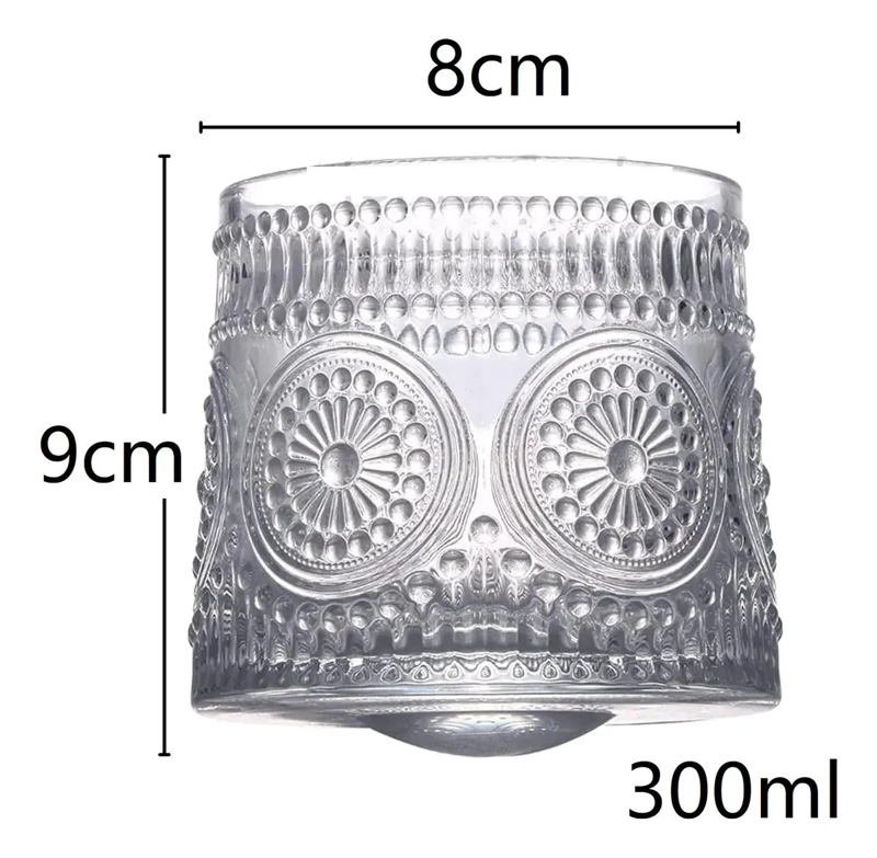 SET DE 6 VASOS DE VIDRIO GIRATORIO PARA WHISKY Y COÑAC - 8