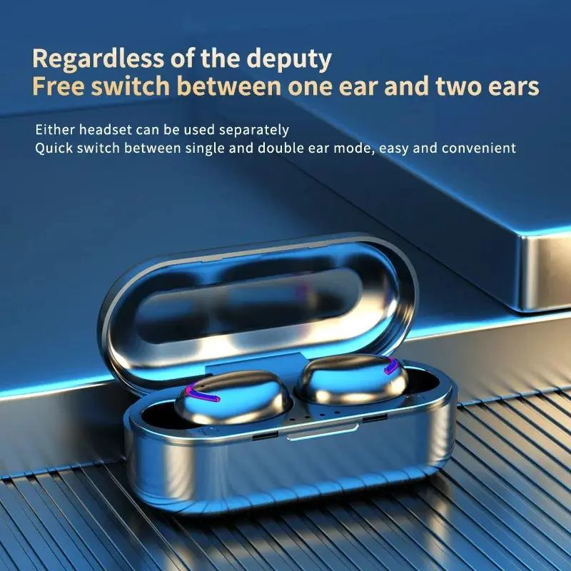 AURICULARES INALAMBRICOS TWS CON ESTUCHE DE CARGA COMPACTO - 6
