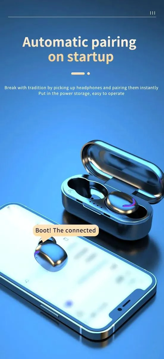 AURICULARES INALAMBRICOS TWS CON ESTUCHE DE CARGA COMPACTO - 8