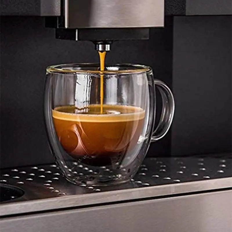 SET DE 2 TAZAS DE VIDRIO DOBLE PARED PARA CAFE  Y TE - 3