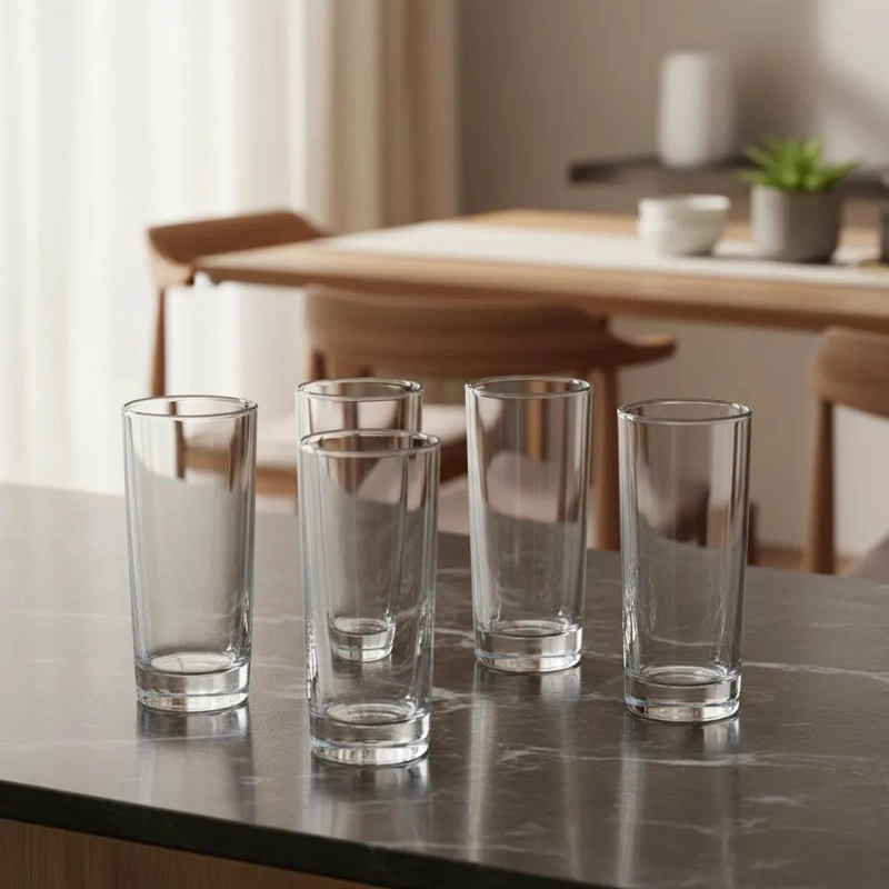 CONJUNTO DE 6 VASOS LEXINGTON DE CRISTAR PARA BEBIDAS FRIAS - 1