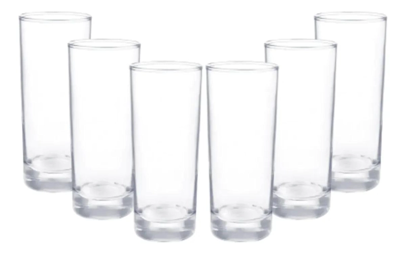 CONJUNTO DE 6 VASOS LEXINGTON DE CRISTAR PARA BEBIDAS FRIAS - 2