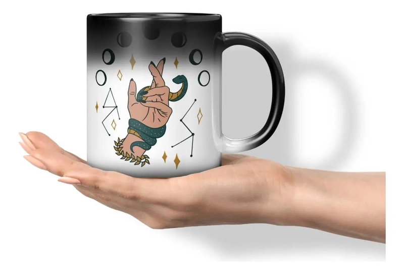 TAZA MAGICA QUE CAMBIA DE COLOR CON LIQUIDOS CALIENTES - 1