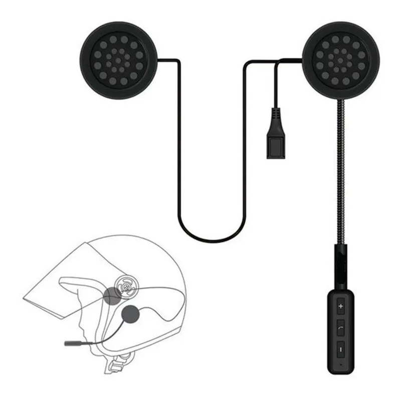 AURICULARES BLUETOOTH MANOS LIBRES PARA CASCO DE MOTO - 8