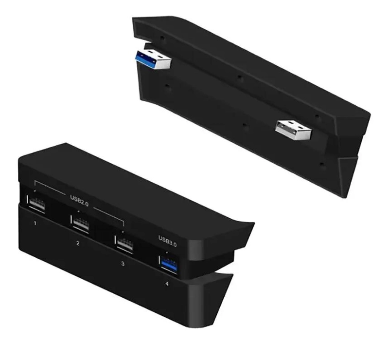 CONCENTRADOR USB 4 PUERTOS PARA CONSOLAS PS4 SLIM - 3