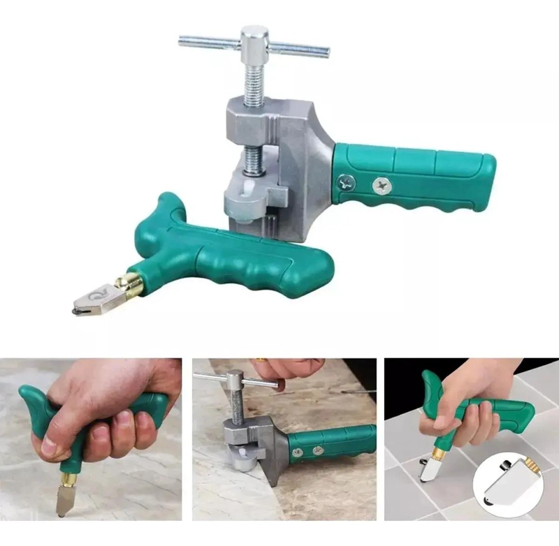 CORTADOR MANUAL PARA CERAMICA Y AZULEJOS CON GUANTES INCLUIDOS - 4