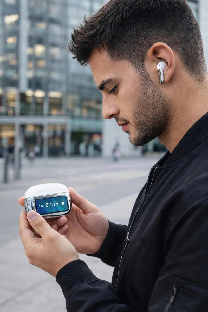 AUDIFONOS INALAMBRICOS T-41 CON PANTALLA TACTIL Y SONIDO ESTE REO - 4