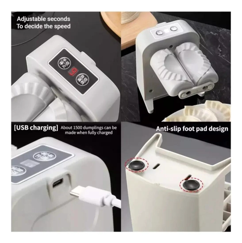 MAQUINA ELE CTRICA AUTOMATICA PARA HACER EMPANADAS Y DUMPLINGS EN CASA - 4