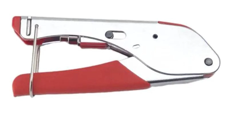 PINZA CRIMPADORA PROFESIONAL PARA CABLES COAXIALES RG59 Y RG6 - 4