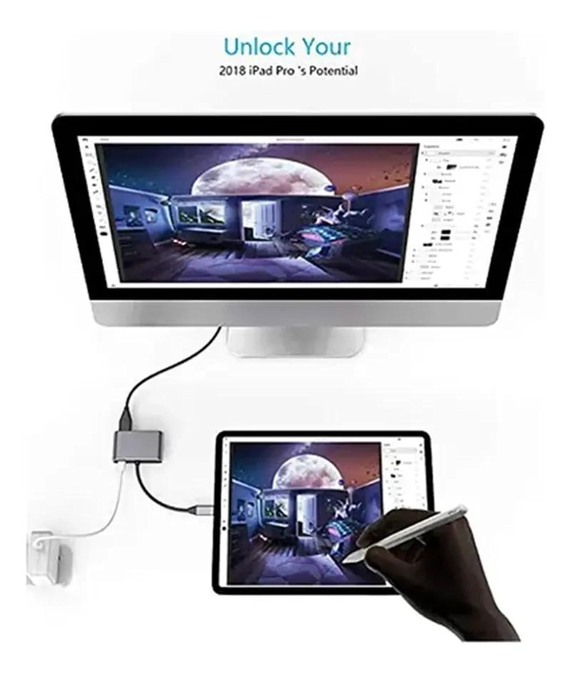 ADAPTADOR USB TIPO C A HDMI DUAL 4K CON USB 3.0 - 5