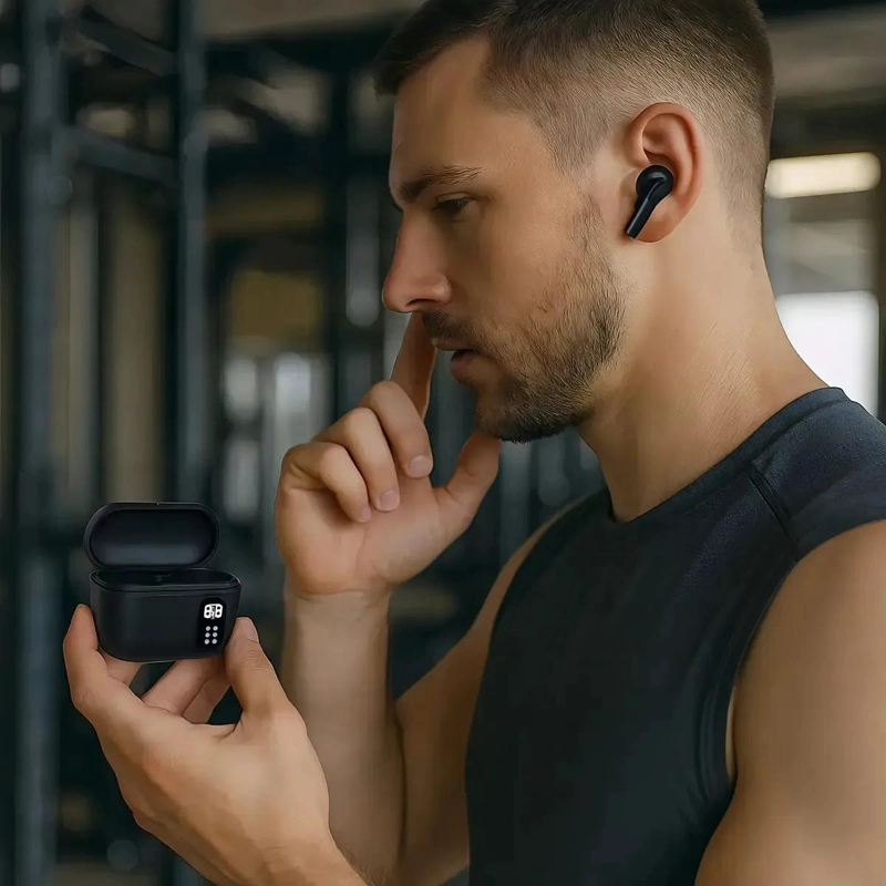 AUDIFONOS IN-EAR BLUETOOTH 5.3 CON ESTUCHE DE CARGA Y MICROFONO - 6