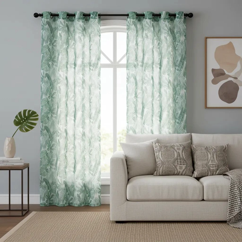 SET DE VELOS ESTAMPADOS 140X220 EN COLOR VERDE ELEGANTE - 1
