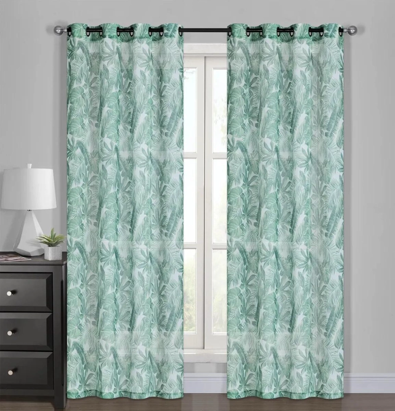 SET DE VELOS ESTAMPADOS 140X220 EN COLOR VERDE ELEGANTE - 3