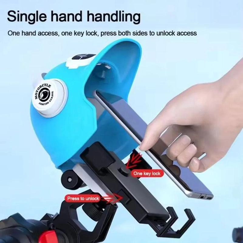 SOPORTE CELULAR UNIVERSAL PARA MANILLAR DE MOTO Y BICICLETA - 8