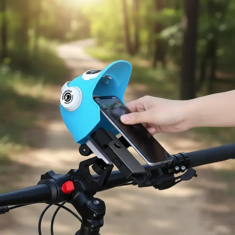 SOPORTE CELULAR UNIVERSAL PARA MANILLAR DE MOTO Y BICICLETA - 9