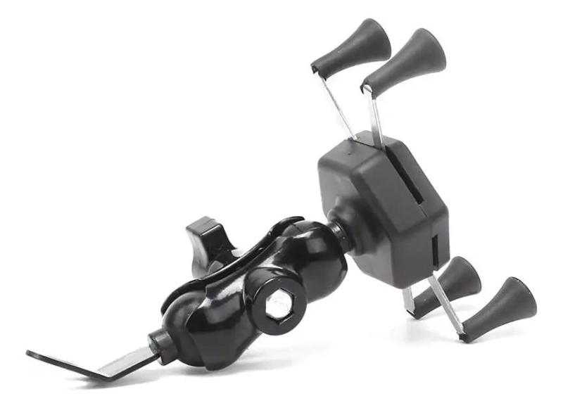 SOPORTE UNIVERSAL PARA CELULAR EN ESPEJO DE MOTO - 5