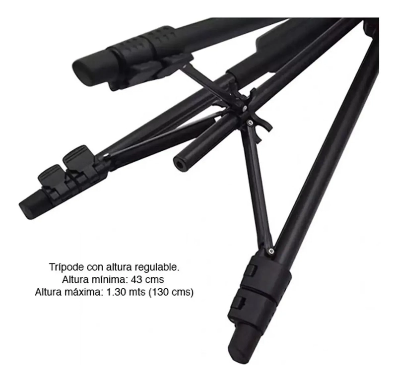TRIPODE AJUSTABLE PARA CELULAR Y CAMARA CON CONTROL REMOTO - 7