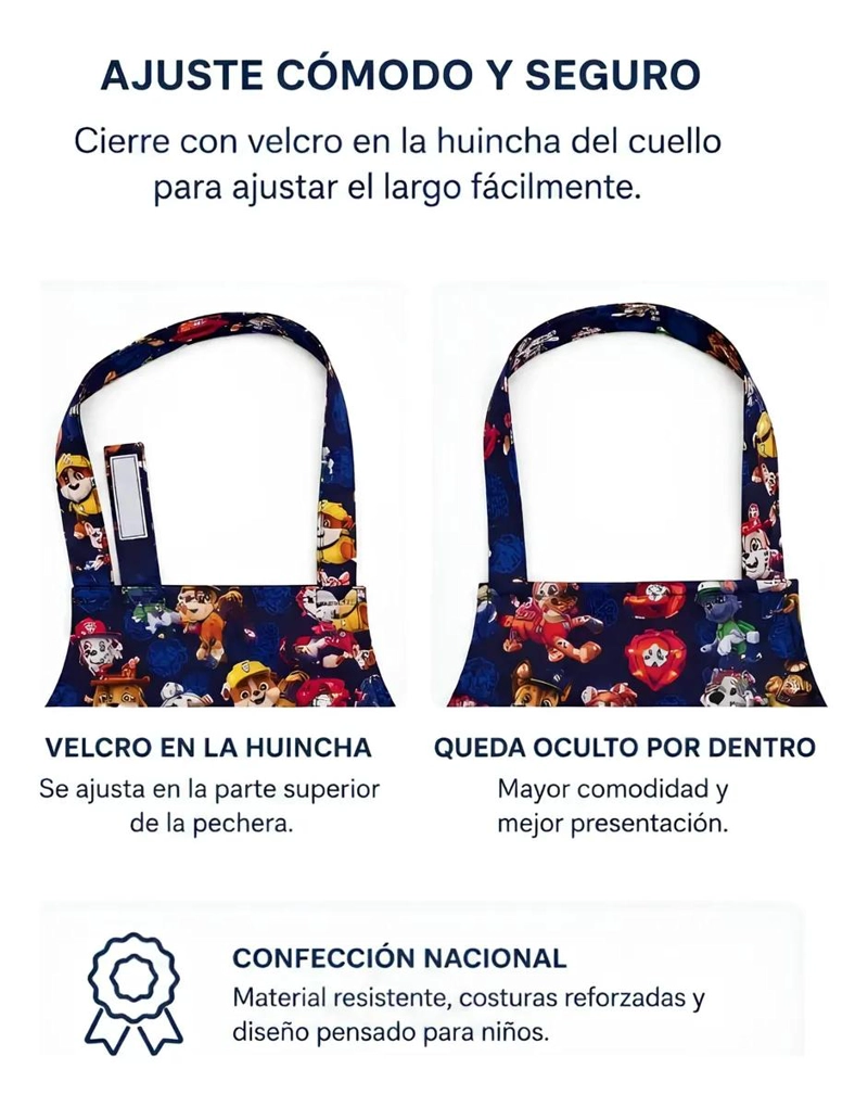 SET DE DELANTAL Y GORRO DE COCINA INFANTIL PARA NIÑOS - 3