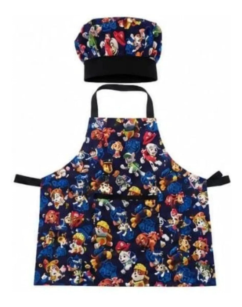 SET DE DELANTAL Y GORRO DE COCINA INFANTIL PARA NIÑOS - 4