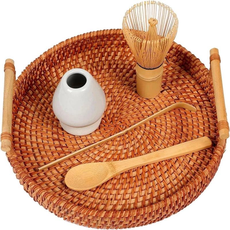 SET COMPLETO DE ACCESORIOS PARA TE  MATCHA CON BATIDOR Y UTENSILIOS DE BAMBU - 2