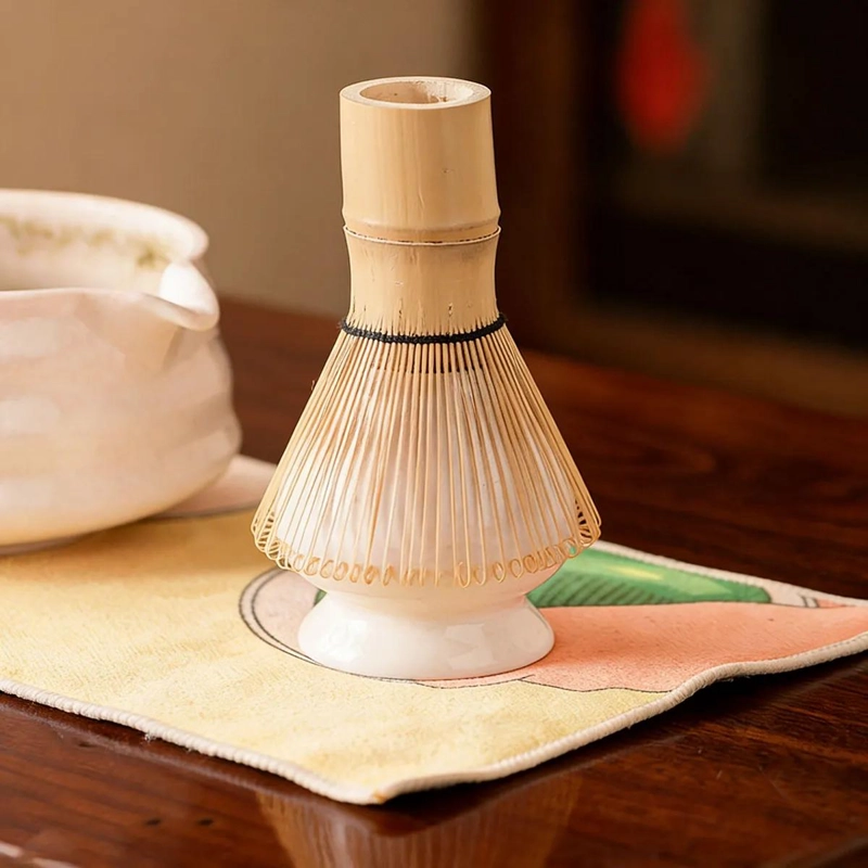 SET COMPLETO DE ACCESORIOS PARA TE  MATCHA CON BATIDOR Y UTENSILIOS DE BAMBU - 4