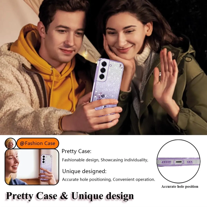 CARCASA BRILLANTE DE SILICONA PARA SAMSUNG GALAXY S22 PLUS 5G - 3