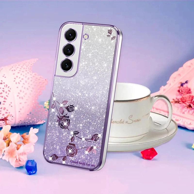 CARCASA BRILLANTE DE SILICONA PARA SAMSUNG GALAXY S22 PLUS 5G - 4