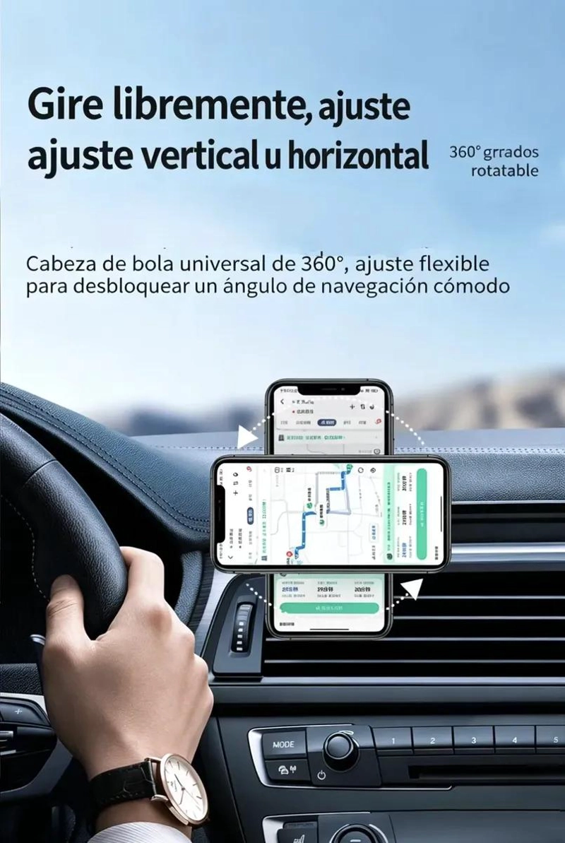 SOPORTE MAGNE TICO PARA AUTO CON VENTOSA ANTIDESLIZANTE - 2