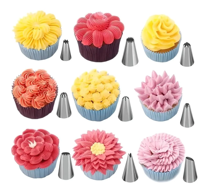 SET COMPLETO DE 137 PIEZAS PARA DECORAR TORTAS CON BASE GIRATORIA 360 - 3