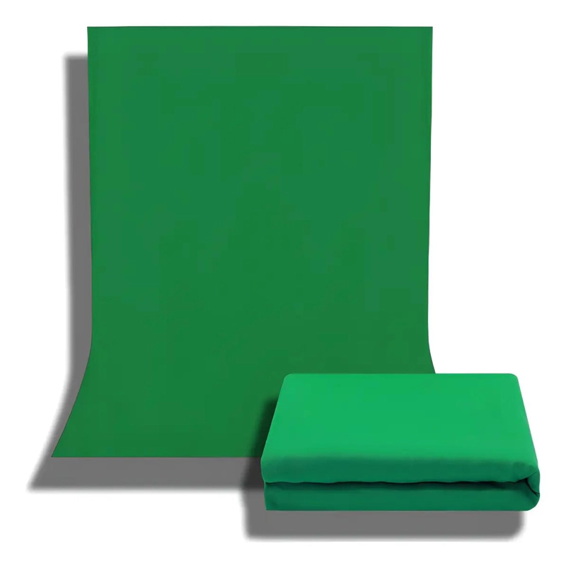 FONDO DE PANTALLA FOTOGRAFICA PROFESIONAL VERDE Y BLANCO 2X3M - 1