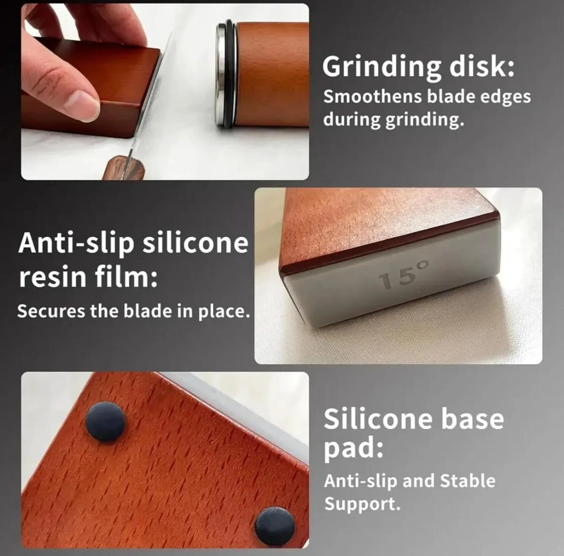 AFILADOR DE CUCHILLOS RODANTE MAGNE TICO PARA COCINA - 7