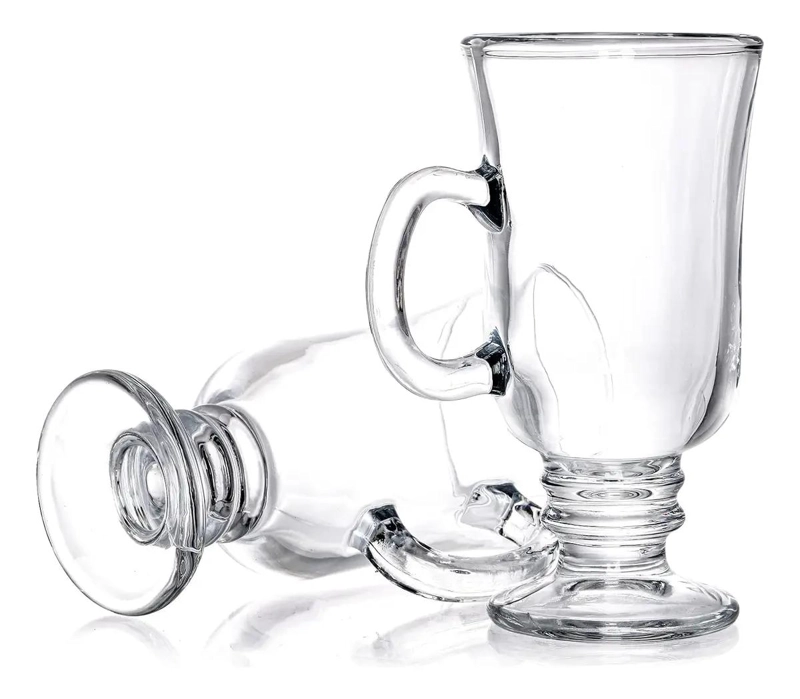 CONJUNTO DE 6 TAZAS DE VIDRIO PARA CAPUCHINO 250ML - 2