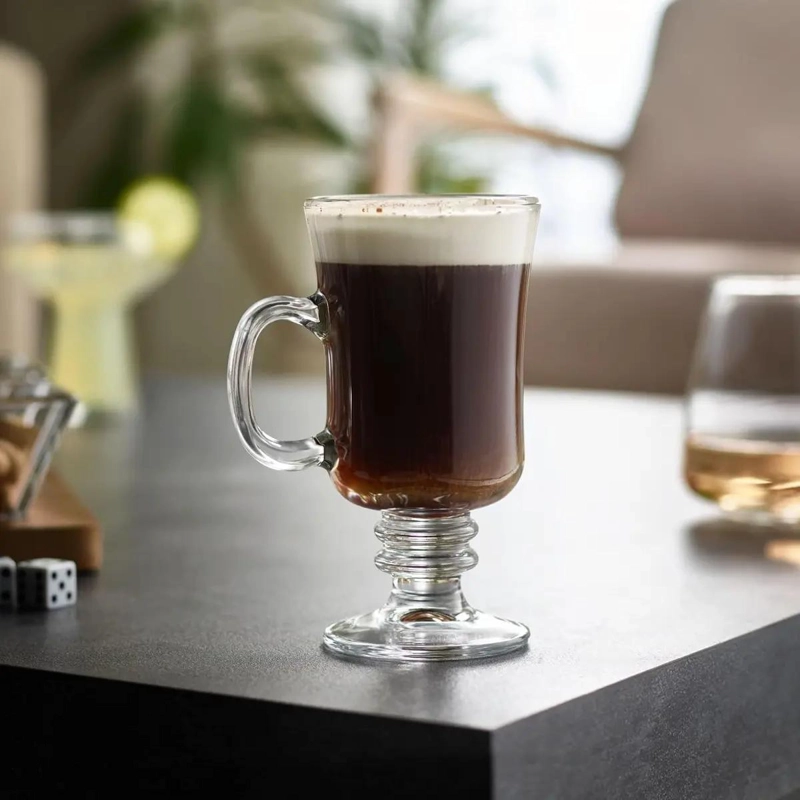 CONJUNTO DE 6 TAZAS DE VIDRIO PARA CAPUCHINO 250ML - 6