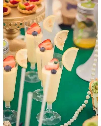 COPAS DE PLASTICO TRANSPARENTES PARA CHAMPAGNE Y POSTRES - 6
