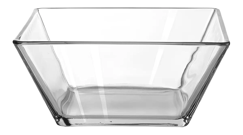 ENSALADERA CUADRADA DE VIDRIO PARA SERVIR ENSALADAS GRANDES - 1