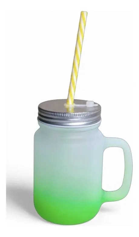 PACK DE 2 JARROS DE VIDRIO EMPAVONADO PARA SUBLIMACION 12 OZ - 6