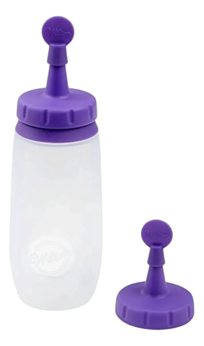 BOTELLA PARA GLASEADO CON BOQUILLA ANGOSTA PARA DECORACION DE DULCES - 2