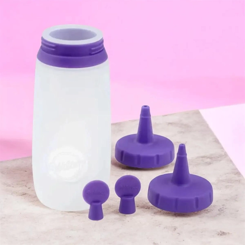 BOTELLA PARA GLASEADO CON BOQUILLA ANGOSTA PARA DECORACION DE DULCES - 6