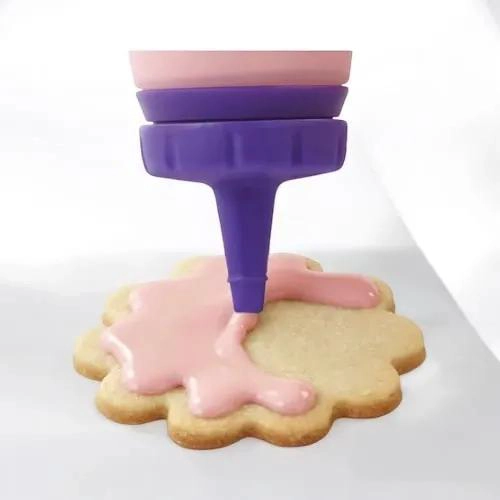 BOTELLA PARA GLASEADO CON BOQUILLA ANGOSTA PARA DECORACION DE DULCES - 7