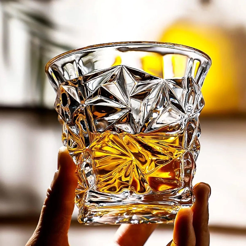 SET DE 6 VASOS DE CRISTAL PARA WHISKY ELEGANTES Y MODERNOS - 3