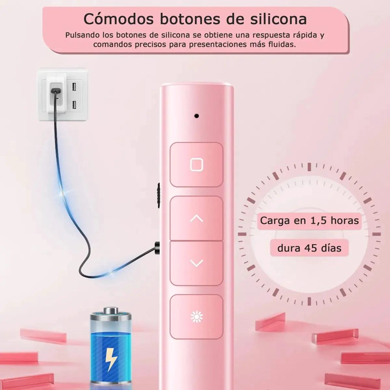 CONTROL REMOTO INALAMBRICO PARA PRESENTACIONES CON PUNTERO LASER - 5