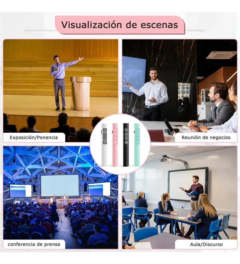 CONTROL REMOTO INALAMBRICO PARA PRESENTACIONES CON PUNTERO LASER - 8